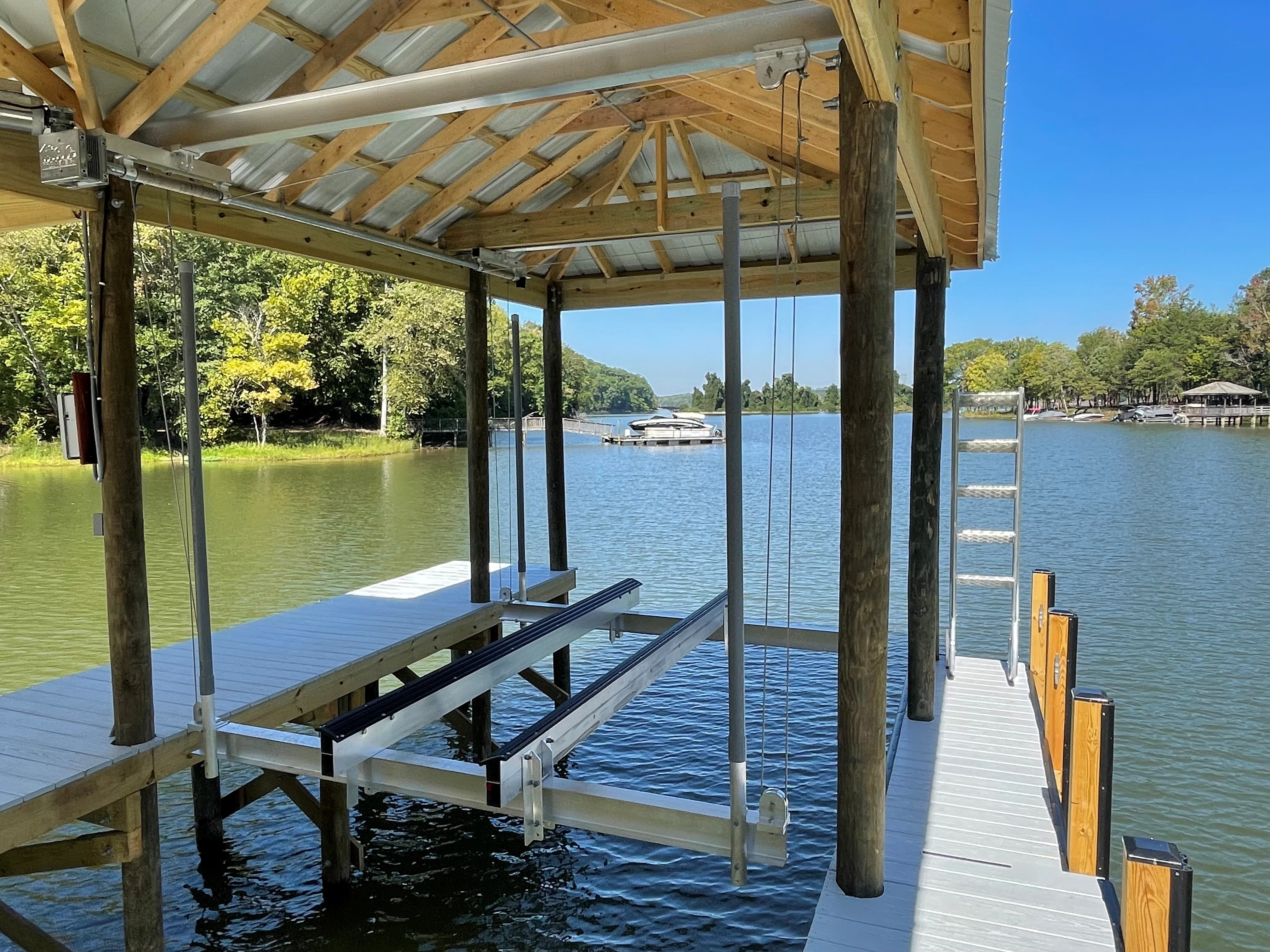 Tide Tamer Overhead Boat House Lift